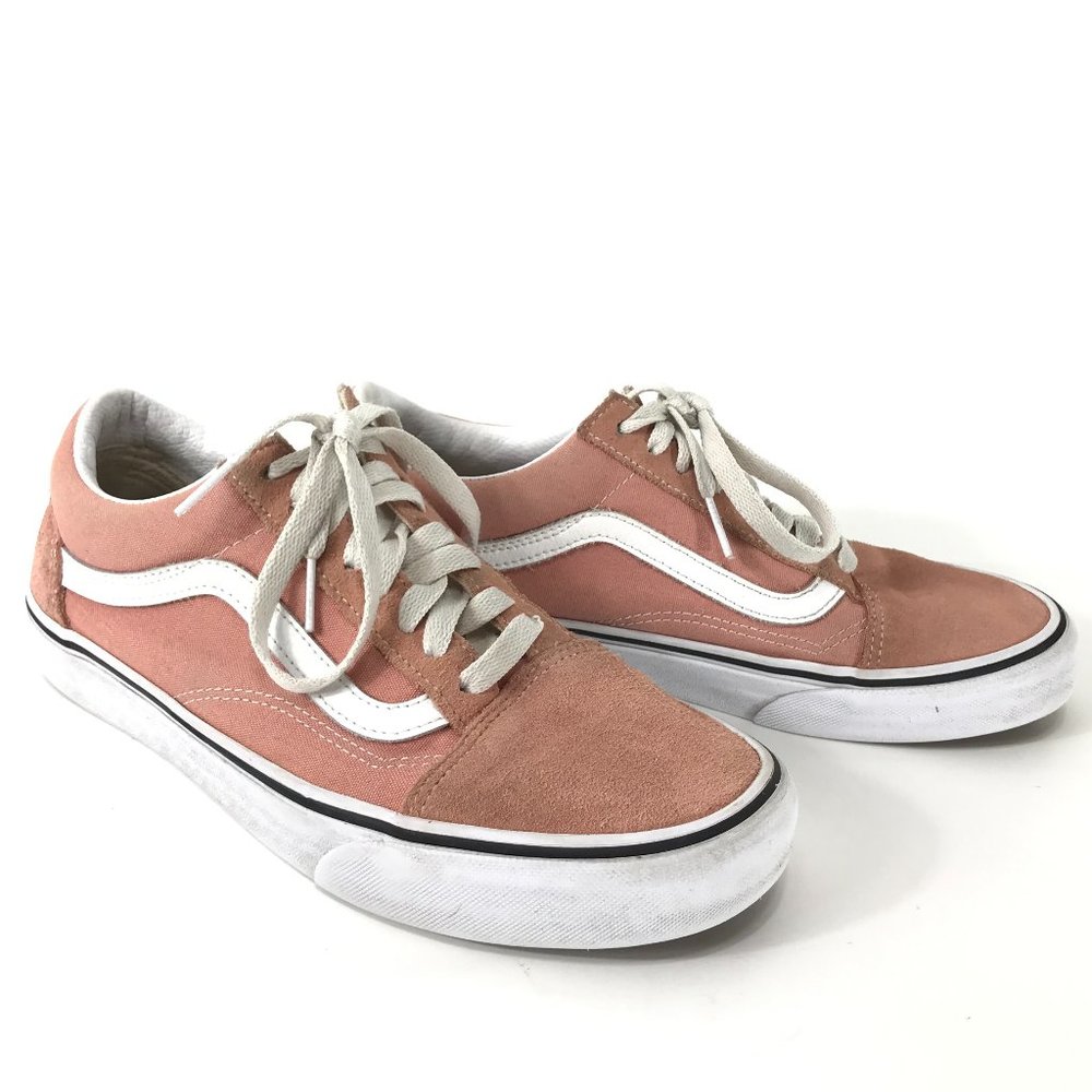 VANS Shoes Womens 8.5 Mens 7 Pink Old Skool Low Top Athletic Skate Sneakers